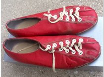 Brunswick Vintage Bowling Shoes Red Leather Women's size 6