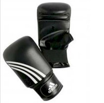 New Adidas Men Perfomer Black Velcro Bag Boxing Gloves