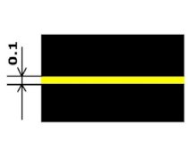 Vạch1 - 4 là vạch liên tục màu vàng chiều rộng 10 cm để xác định nơi cấm dừng và cấm đỗ xe