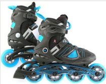  Women's Inline Skates Soft Boot SZ 10 Roller Blade Black Blue