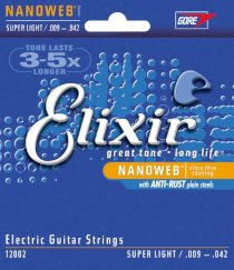 Elixir Electric Guitar NanoWeb 12002