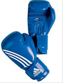 Adidas 'Shadow' Boxing Gloves Blue 10oz Training Punching Bag Sparring Glove New