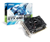MSI Nvidia GTX 650 OC V1 1GB ( Nvidia GeForce GTX 650, GDDR5 1GB, 128 Bit, PCI Express x16 3.0)