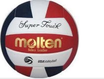 Molten Super Touch IV58L-3 Leather Competition Volleyball Official USA/NFHS logo