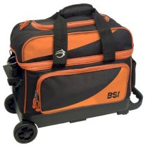 BSI 2 Ball Roller Bag - Black/Orange