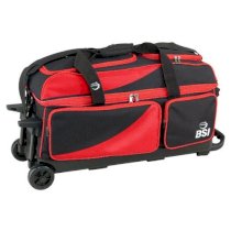 BSI 3 Ball Roller Bag - Red/Black