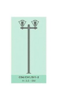Cột đèn trang trí thân nhôm Slighting C04/CH1/SV1-2