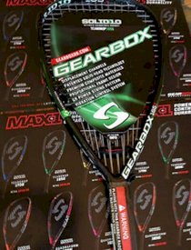 Gear Box Solid 1.0 165 gram , Tear Drop form racquet - NEW Green