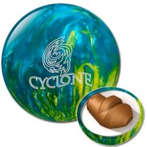 Ebonite Cyclone Bowling Ball - Yellow/Turquoise