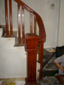Cầu thang gỗ Thịnh Vượng CTGTN02