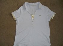 Daily Sports womens white gold short sleeve golf polo size XXL
