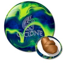 Ebonite Cyclone Bowling Ball - Royal/Yellow