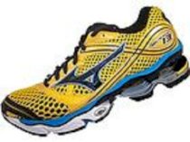 Mens Mizuno Wave Creation 13 Running Shoes Yellow Black Blue 8KN-20039