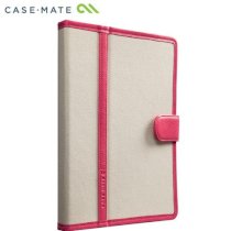 Case Mate Trimmed Canvas Slim Stand CM020411 cho iPad 4 - Màu Hồng/Trắng