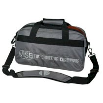 Vise 2 Ball Tote with Clear Window Top Bowling Bag - Solid Gray