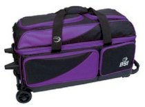 BSI Double 2 Ball Roller Bowling Bag Black Orange Fast Shipping