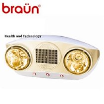 Đèn sưởi nhà tắm Braun BU02PG (bóng vàng)