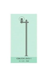 Cột đèn trang trí thân nhôm Slighting C04/CH1/SV3-1