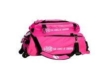 Vise 3 Ball Roller Bowling Bag - Pink - with Shoe Pouch
