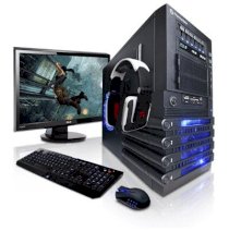 Máy tính Desktop CyberpowerPc AMD QUAD CORE CONFIGURATOR Black (AMD FX-4300 3.80GHz, RAM 8GB, HDD 1TB, VGA AMD Radeon R7 250 2GB GDDR3, Không kèm màn hình)