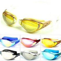 New Adult Swimming Goggles Gold Swim Anti Fog UV Glasses DL603-5