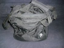 Black Ebonite Single Ball Bowling Bag w Shoe Holders & Front Zipper Pocket