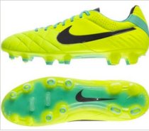 Nike Tiempo Legend IV FG Soccer Cleats ACC 454316-703 Volt/Black/Green Glow