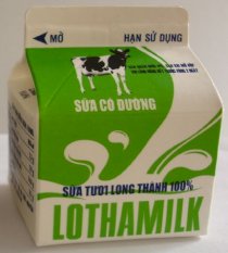 Sữa thanh trùng Long Thành có đường 250ml