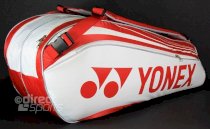 Yonex 9226 6 Racket Bag (White-Red) 
