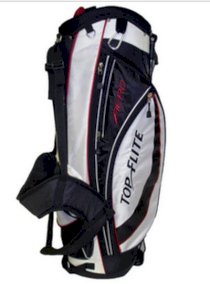 Top Flite Aero Stand Bag (Black/White, 9.5", 7-way top) Golf