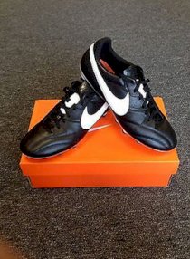 Nike Premier FG Firm Ground New Authentic Soccer Cleat Black Kangaroo Leather