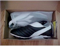 Diadora Soccer Cleats Men's Size 10 USA New Style Calcio MD Black White Silver