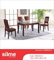 Bộ bàn ghế ăn Sitme TD60106-14