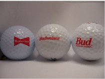 Budweiser 3 logo golf ball beer Titleist Spalding Precept