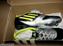 NWT Adidas men's F5 TRX FG Soccer cleats, Black/Silver, US 10 with box