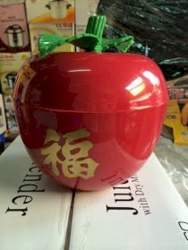 Hộp đựng mứt nhựa hình quả táo HKL01