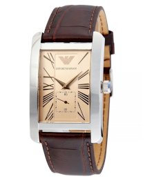 Đồng hồ Emporio Armani Watch, Men's Brown Leather Strap AR0154