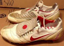 Nike T90 Laser II SG White/Red/Gray worn very little Total 90 