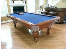 Beautiful Brunswick Pool Table 4x8 mahogany finish, blue felt - Low reserve