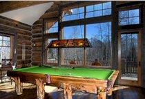 8' Hand-Crafted Rustic Pool Table for Log Home / Cabin