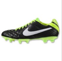 Nike Tiempo Mystic IV FG Soccer Cleats 454309-013 Black/Green/Volt/White Legend