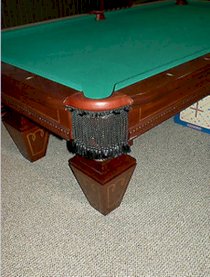 Brunswick Pool Table Bensinger Mahogany 8 foot thick 1" slate