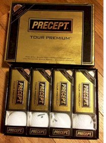 New in Box 1 Dozen Precept Tour Premium Golf Balls Muscle-Fiber Core Golf Balls