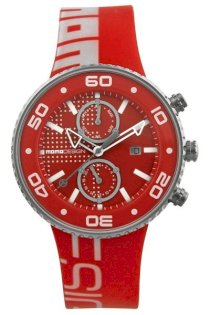 Đồng hồ Momo Momo Jet GMT Red Dial Red Rubber Mens Watch MD2187-RB-03RDRD