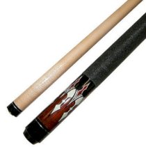 58" 2 Piece Hardwood Canadian Maple Pool Cue Billiard Stick 21 Oz W Steel Joint