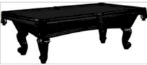 Augusta 8 Foot Pool Table - Black - Lifetime Warranty