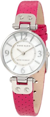 Đồng hồ AK Anne Klein Women's 10/9889MPMA Leather Magenta Perforated Leather Strap Watch