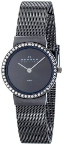 Skagen Denmark Womens Watch Charcoal Glitz & No Indicators #644SMM