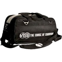 Vise 2 Ball Clear Top Tote Roller Black Bowling Bag