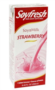 Sữa đậu nành hương dâu bổ sung canxi 250ml - Soyfresh